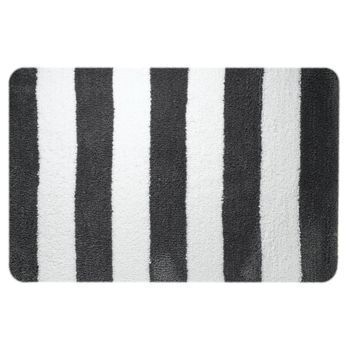 Linje badematte 60x90 grå