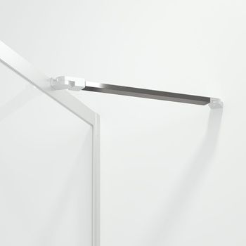 Contour støttestag 125cm børstet stål