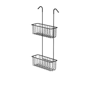 Dusjkurv dobbel for armatur sort