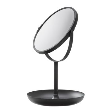Brix 2-sidig bordspeil matt sort