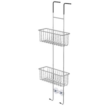 Dusjkurv dobbel for dusjvegg krom