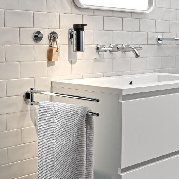 Noon håndklestang svingbar krom