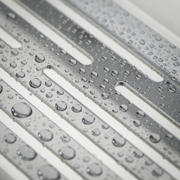 Caddy dusjkurv blankpolert rektangulær liten