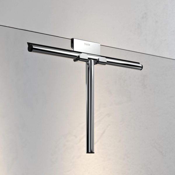 Caddy krok for glassvegg krom
