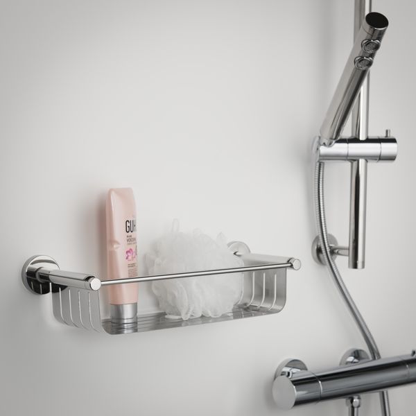 Boston dusjkurv blankpolert