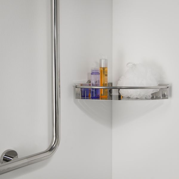 Boston hjørnekurv blankpolert