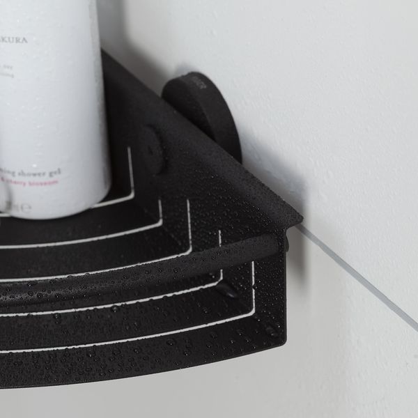 Boston hjørnekurv matt sort