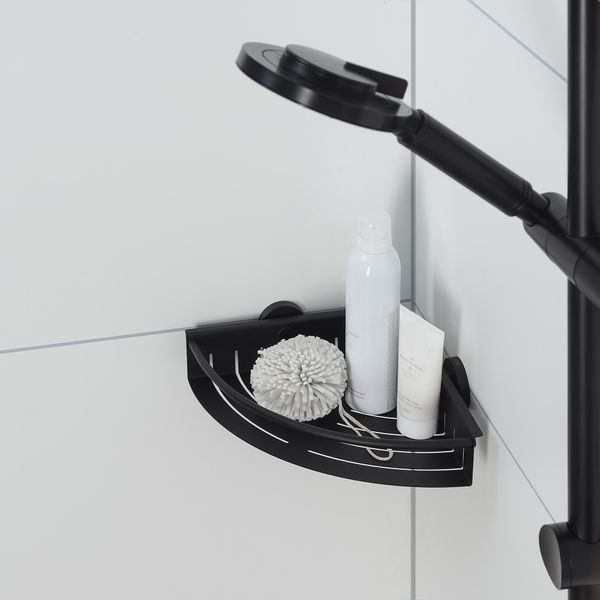 Boston hjørnekurv matt sort