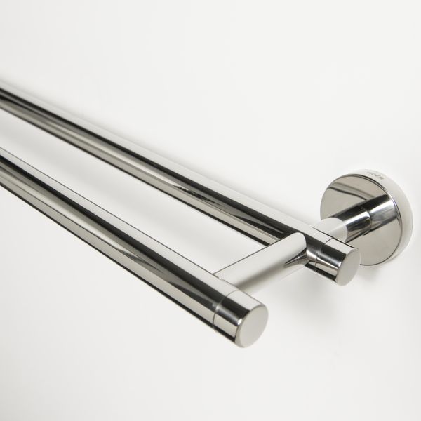 Boston håndklestang dobbel blankpolert