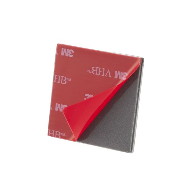 Square enkel krok blankpolert stål 2-pk. 