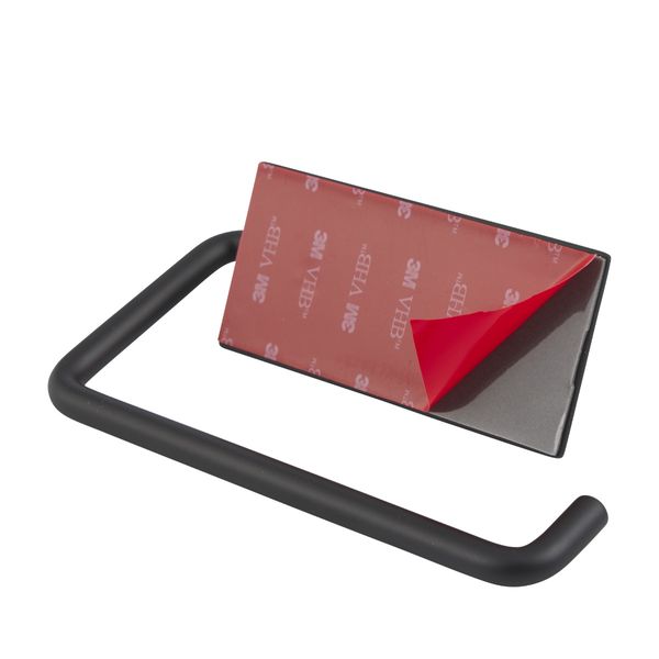 Square toalettrullholder matt sort