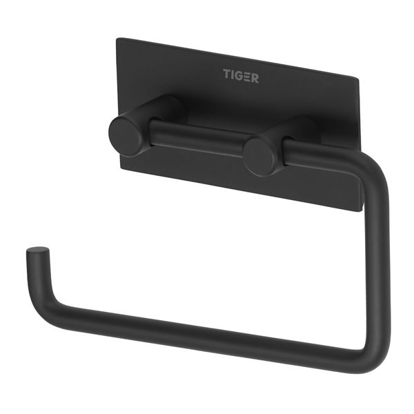 Square toalettrullholder matt sort