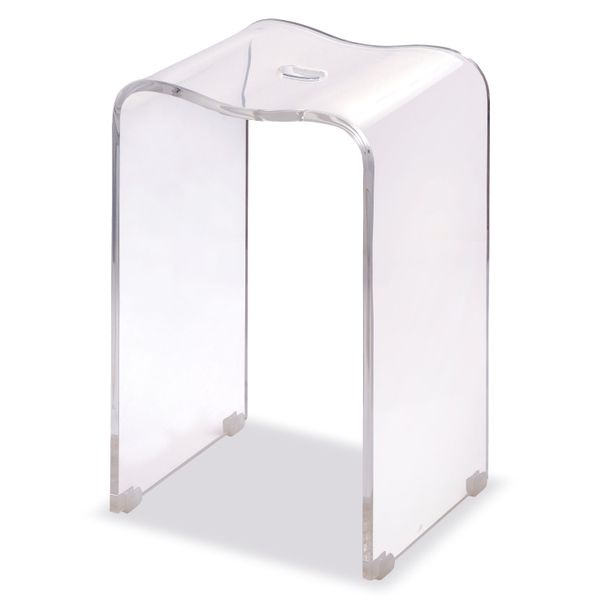Plexi baderomskrakk transparent