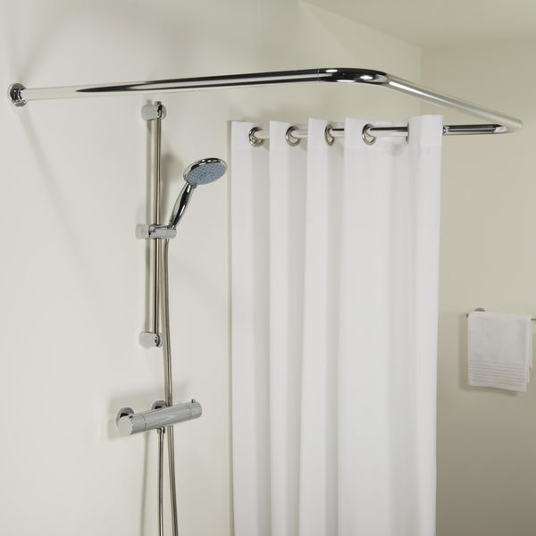 Seallux dusjforhengstang kombi krom