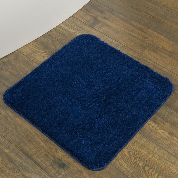 Angora badematte 60x60 blå
