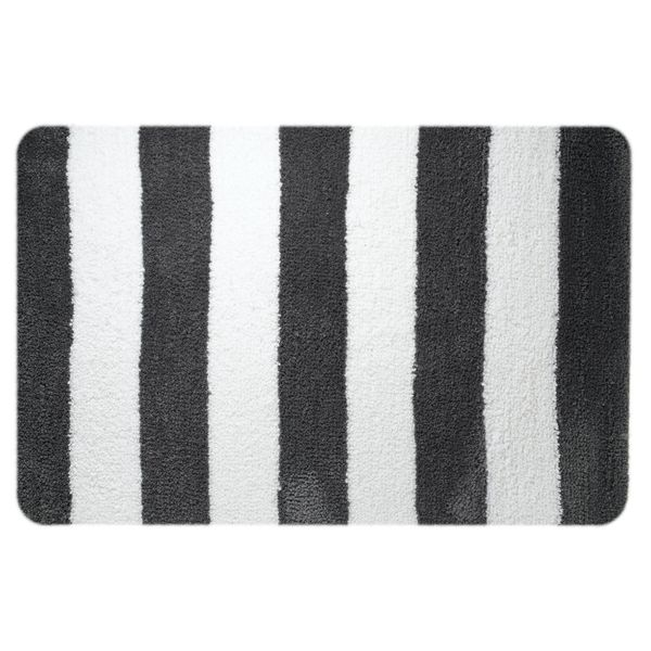 Linje badematte 60x90 grå