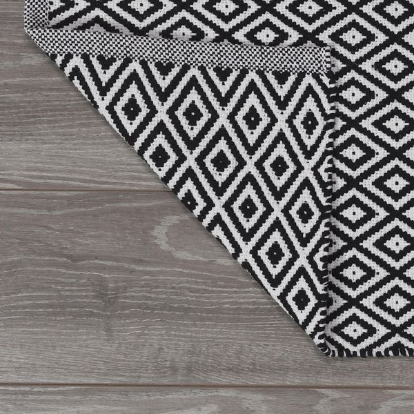 Trellis badematte 60x90 sort