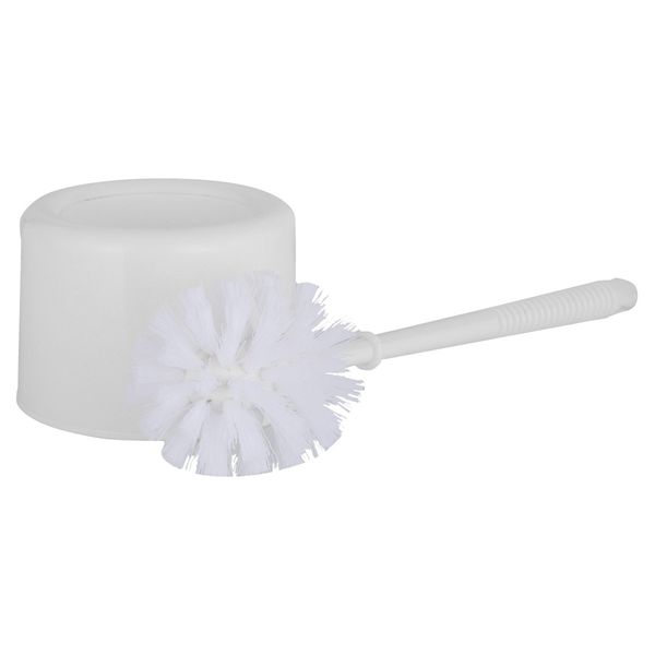 Toalettbørste hvit plast