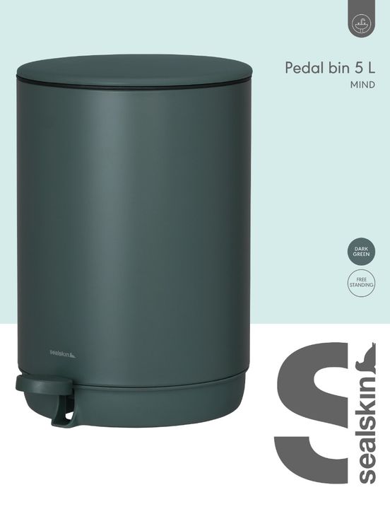 Mind avfallsbøtte 5L mørk grønn