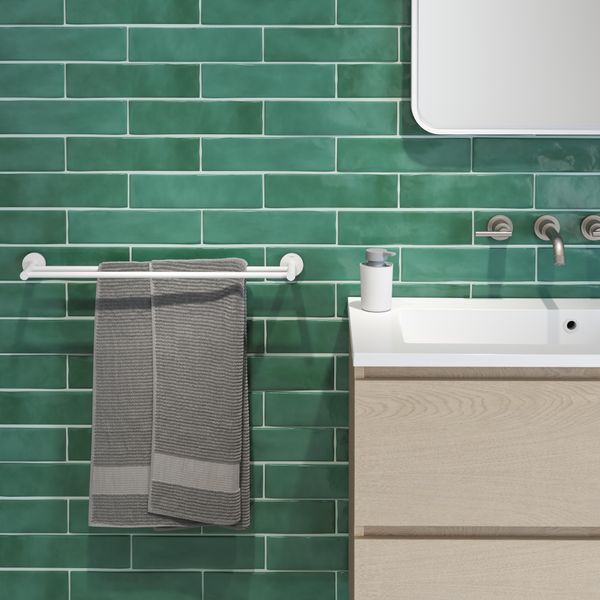 Urban håndklestang dobbel hvit