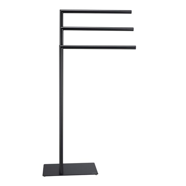 Tube håndklestativ 3-armet sort