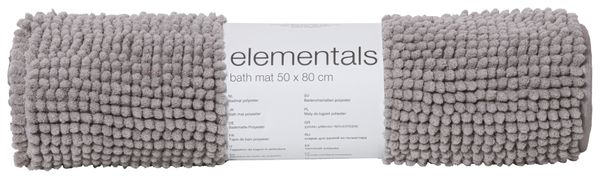 Badematte 50x80 grå