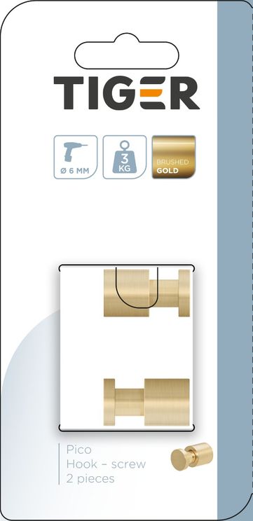 Pico krok børstet gull