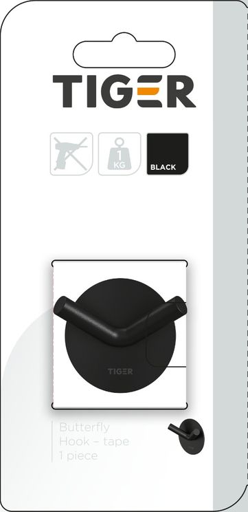 Butterfly dobbel krok matt sort