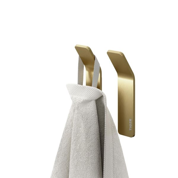 Single krok børstet gull 2stk