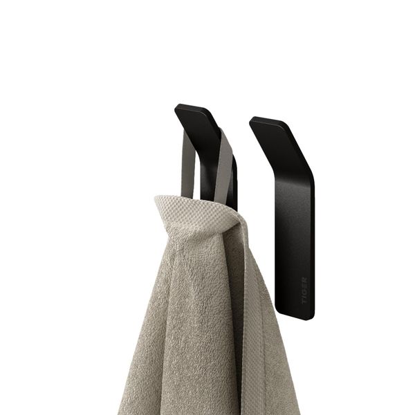 Single krok matt sort 2stk