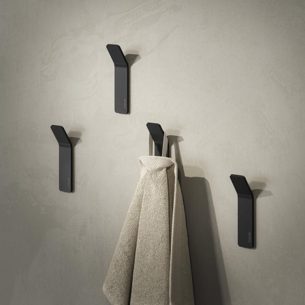 Single krok matt sort 2stk