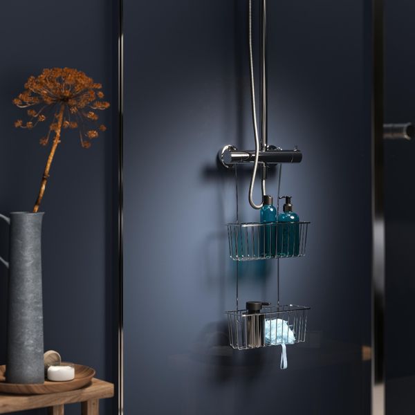 Dusjkurv dobbel for armatur krom