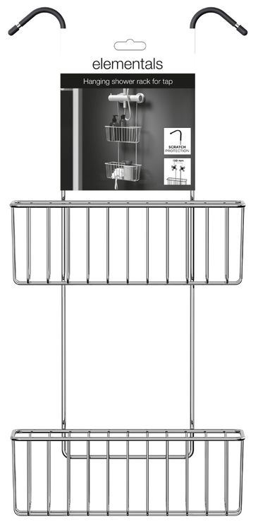 Dusjkurv dobbel for armatur krom