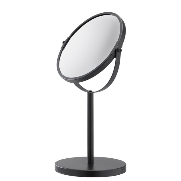Industrial 2-sidig bordspeil matt sort