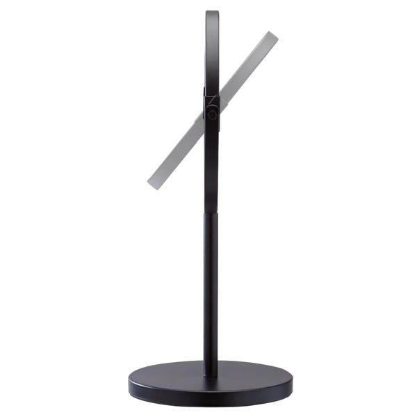 Industrial 2-sidig bordspeil matt sort