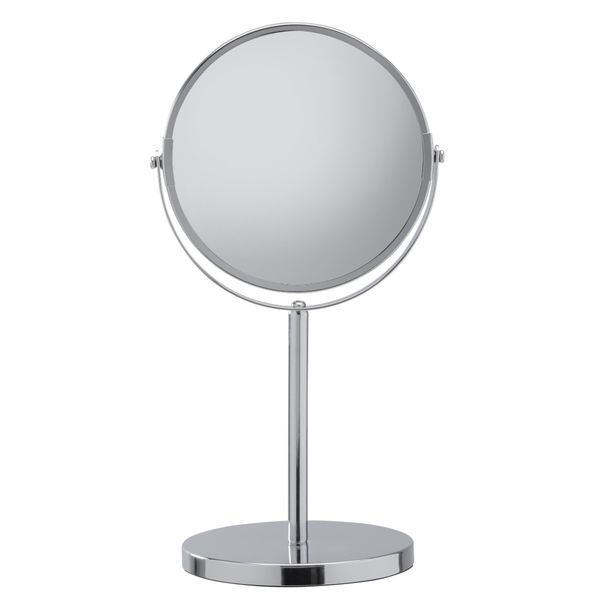 Industrial 2-sidig bordspeil krom