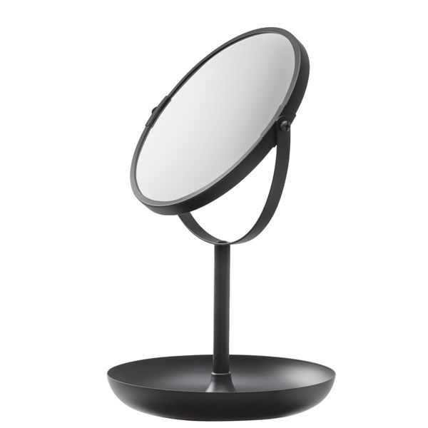 Brix 2-sidig bordspeil matt sort
