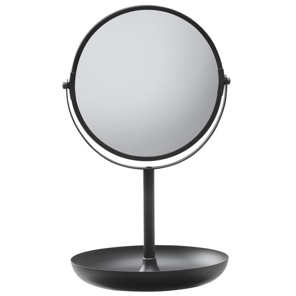 Brix 2-sidig bordspeil matt sort