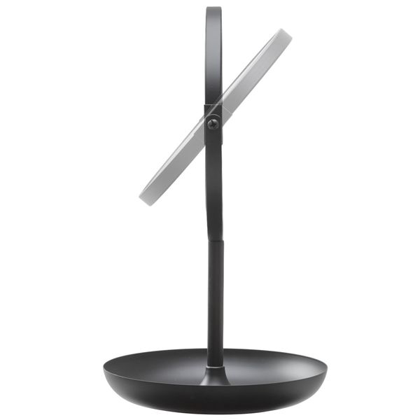 Brix 2-sidig bordspeil matt sort