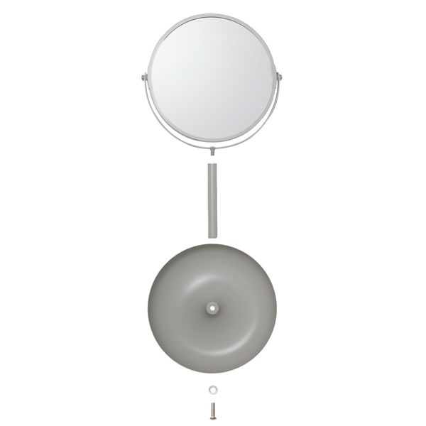 Brix 2-sidig bordspeil gråbeige