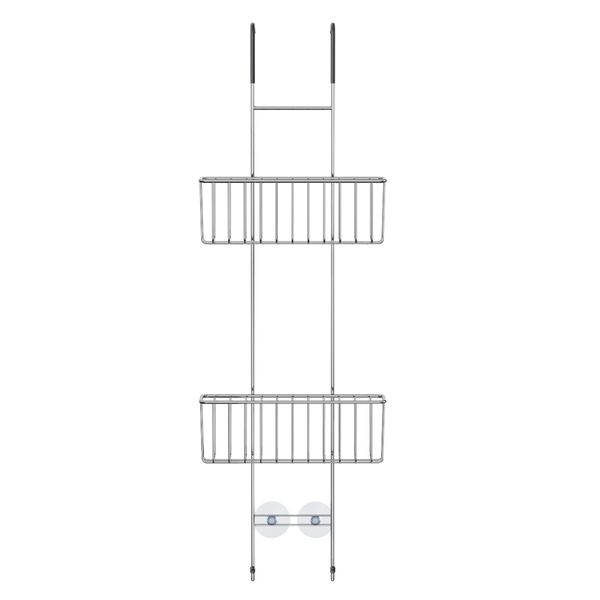 Dusjkurv dobbel for dusjvegg krom