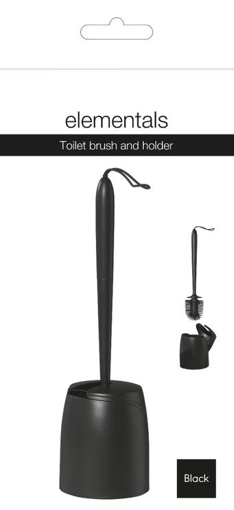 Toalettbørste silikon sort
