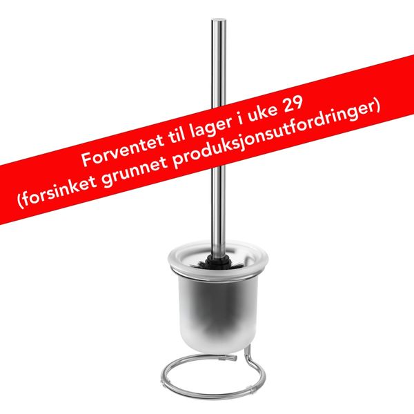 Onu toalettbørste krom, frittst.