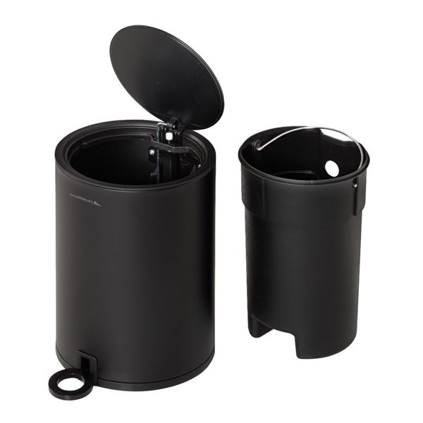 Industrial avfallsbøtte 3L sort