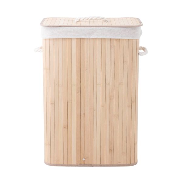 Bamboo skittentøyskurv natur