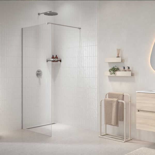  Walk-in glassvegg A3 78 ufarget