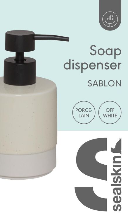 Sablon såpedispenser 150 ml offwhite