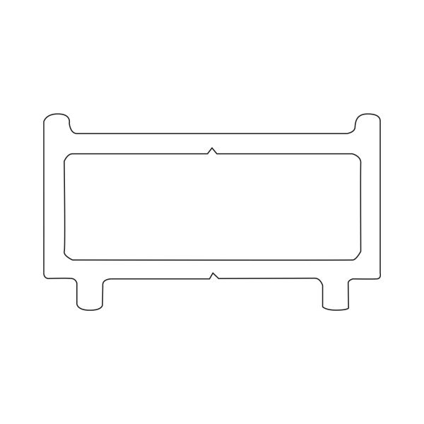 Contour utforingsprofil 1x200cm børstet gull